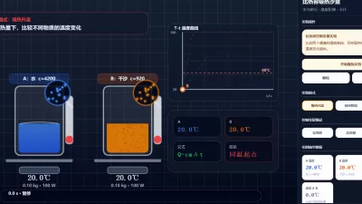 比热容吸热沙盘