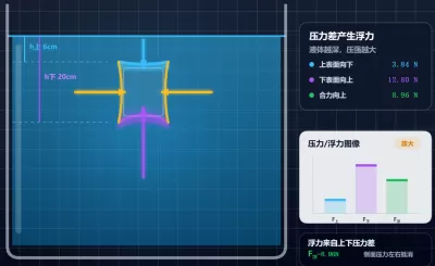 浮力产生的原因