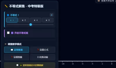 不等式解集数轴