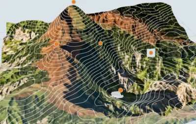 山地地形等高线3D教学