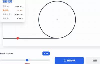 竖直圆周运动物理模拟