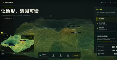 无人机地形测绘生成3D等高线海拔坡度