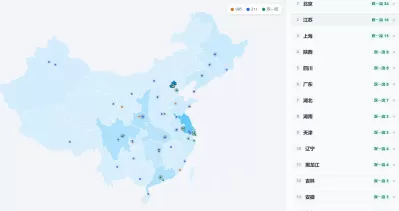 中国高校分布地图