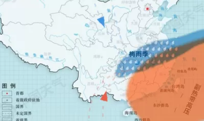 副热带高压主导下的全国雨季进程