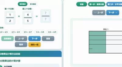 分数乘分数模型演示